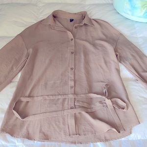 Shein Maternity Drop shoulder belted Blouse